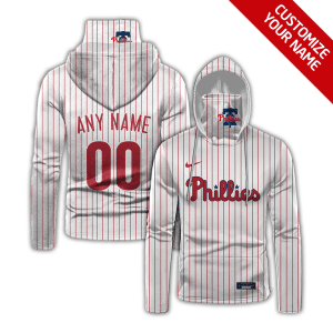 Custom Your Name Philadelphia Phillies Hoodie Mask YL31