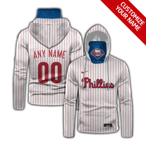 Custom Your Name Philadelphia Phillies Hoodie Mask HE40