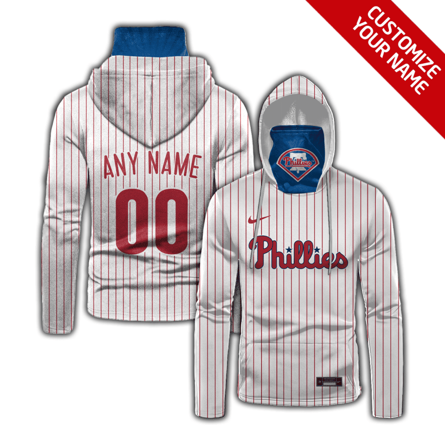Custom Your Name Philadelphia Phillies Hoodie Mask HE40