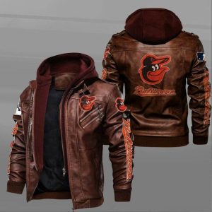Baltimore Orioles Leather Jacket EO28