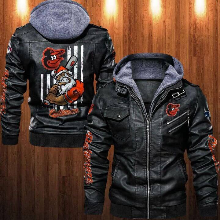 Baltimore Orioles Leather Jacket WK39