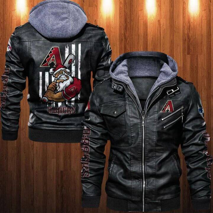 Arizona Diamondbacks Leather Jacket EI39 - Image 2