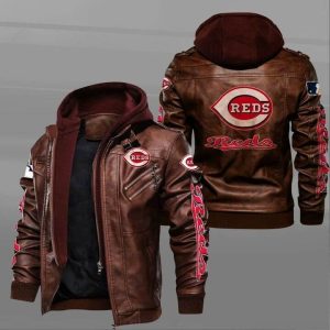 Cincinnati Reds Leather Jacket KJ39