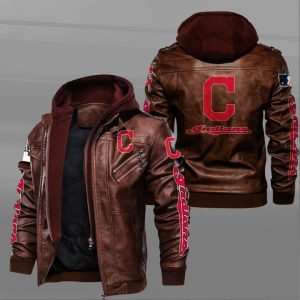 Cleveland Guardians Leather Jacket YH02