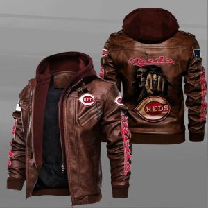 Cincinnati Reds Leather Jacket UV39
