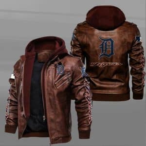 Detroit Tigers Leather Jacket OR83