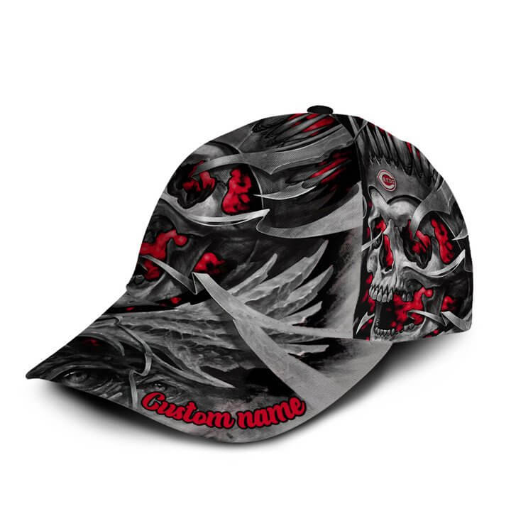 Custom Your Name Cincinnati Reds Cap TJ54 - Image 3