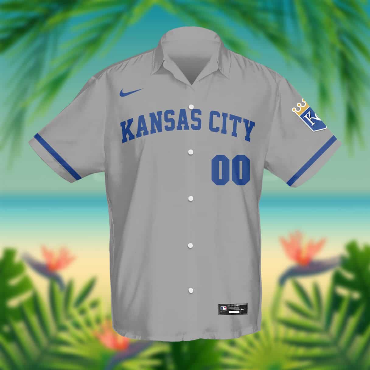 Custom Your Name Kansas City Royals Hawaii Shirt PD39 - Image 2