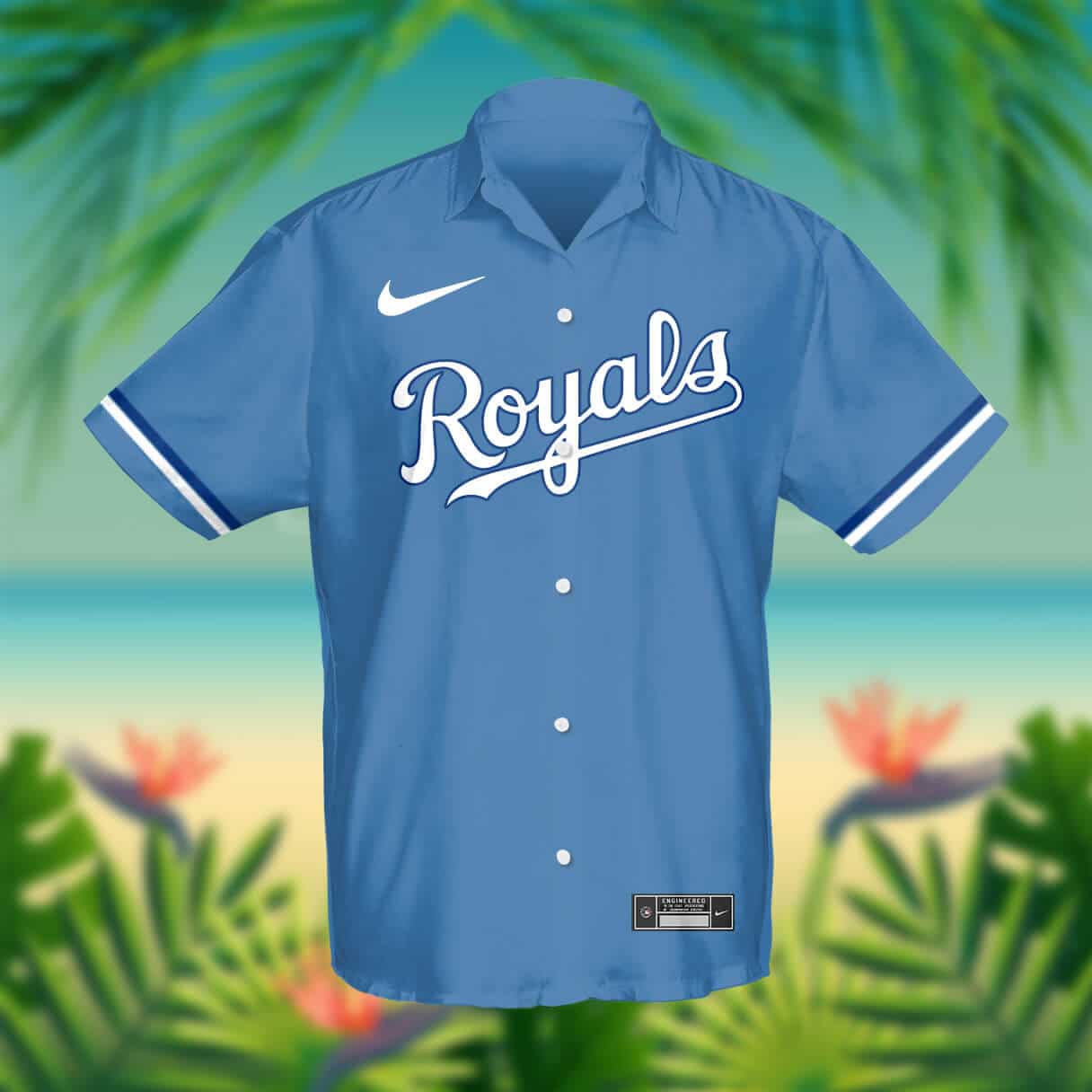 Custom Your Name Kansas City Royals Hawaii Shirt JD83 - Image 2