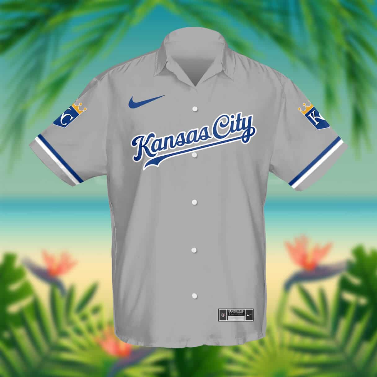 Custom Your Name Kansas City Royals Hawaii Shirt IF98 - Image 2