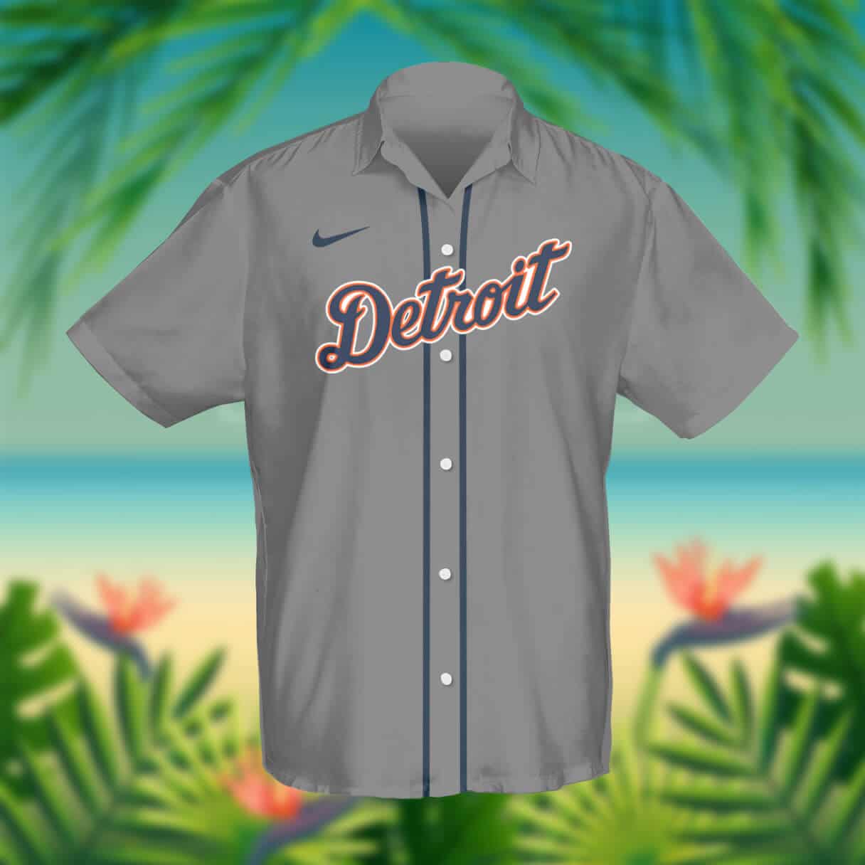 Custom Your Name Detroit Tigers Hawaii Shirt IB29 - Image 2