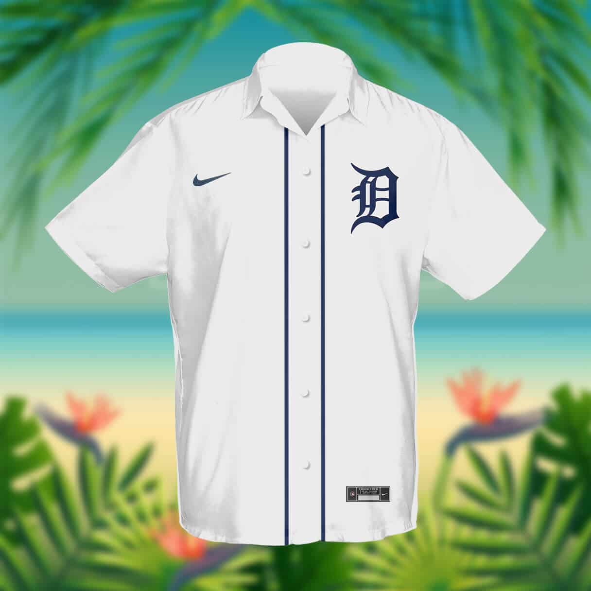 Custom Your Name Detroit Tigers Hawaii Shirt AK38 - Image 2