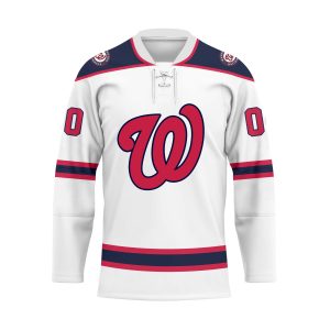 Custom Your Name Washington Nationals Hockey Jersey SA45