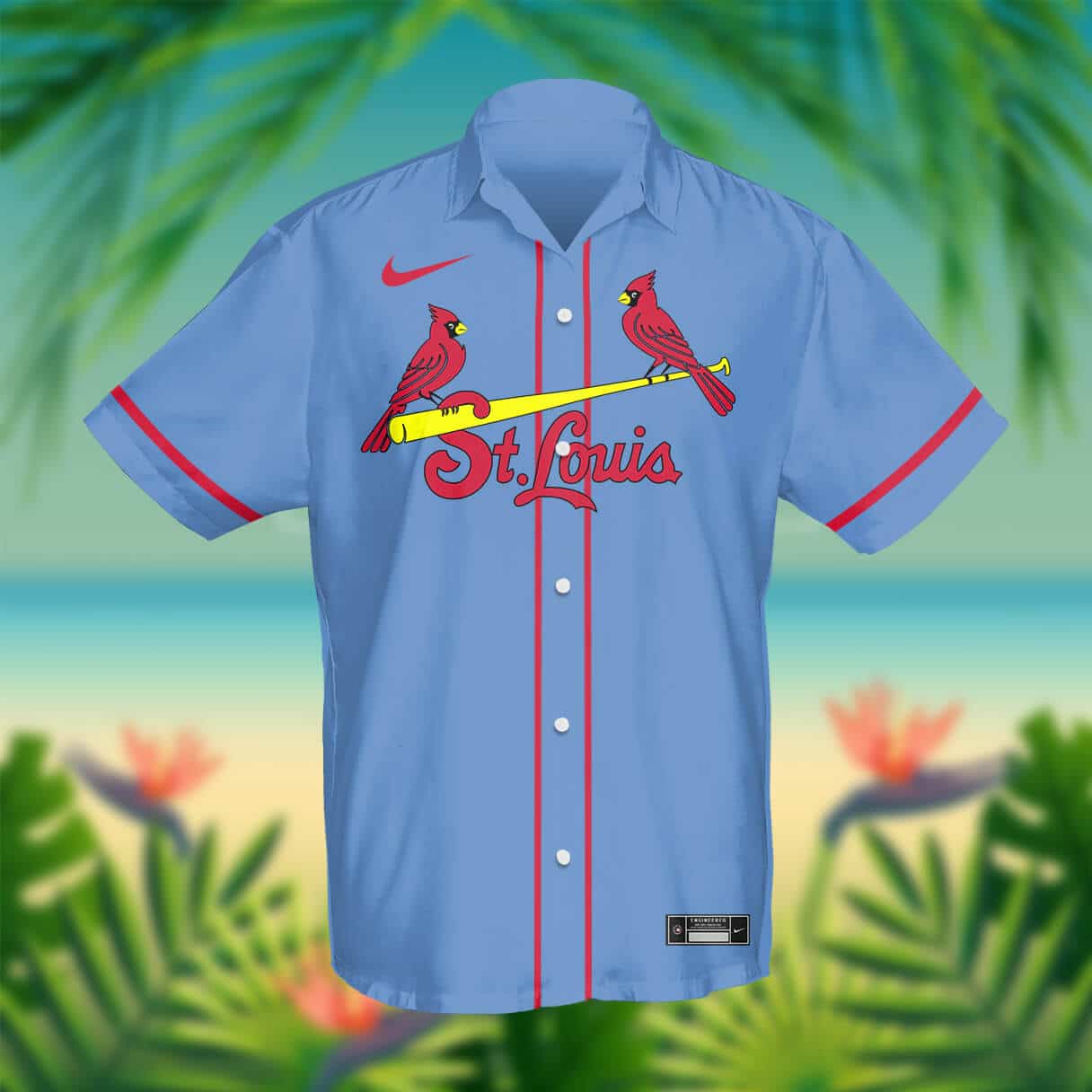 Custom Your Name St. Louis Cardinals Hawaii Shirt GM44 - Image 2