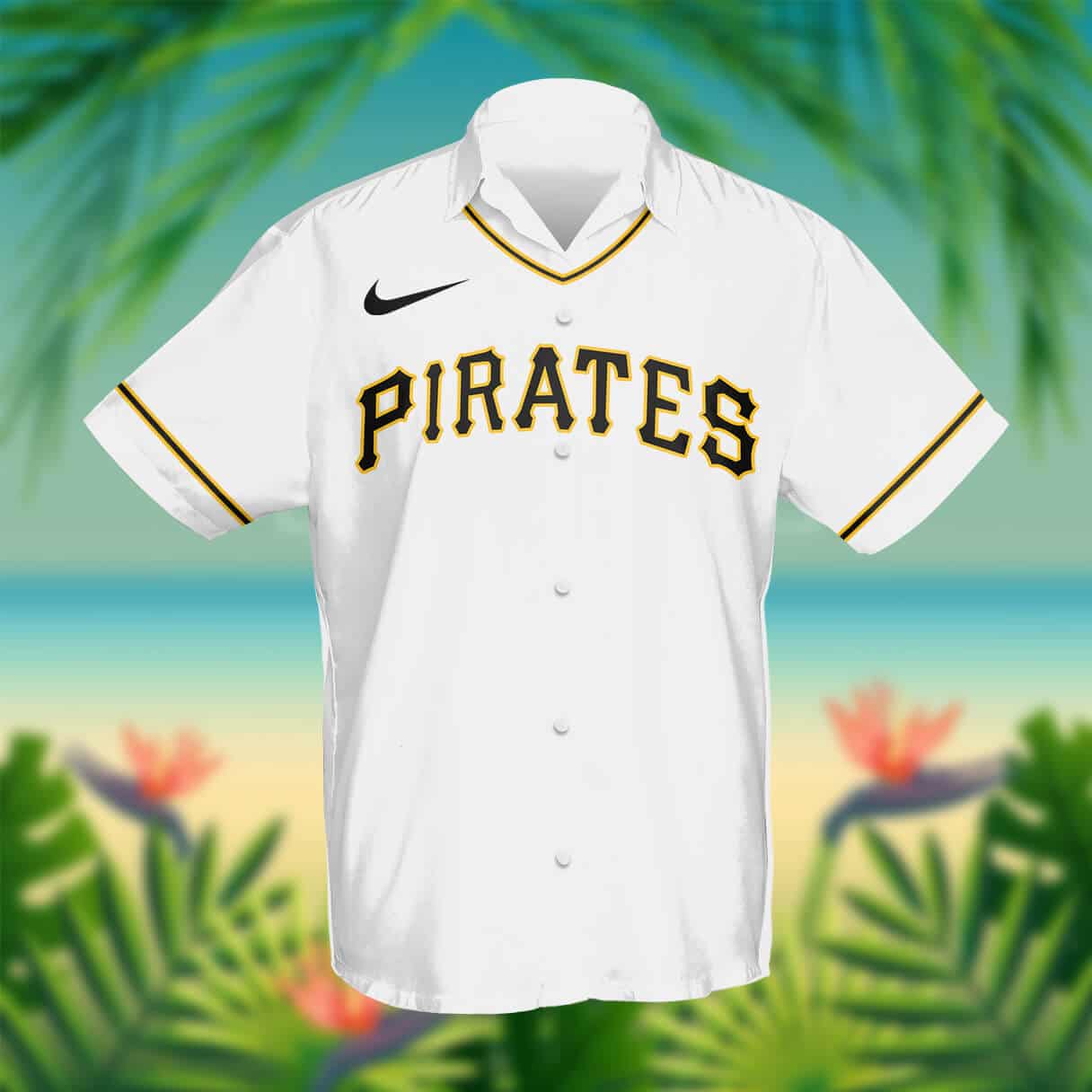 Custom Your Name Pittsburgh Pirates Hawaii Shirt IE39 - Image 2