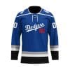 Custom Your Name Los Angeles Dodgers Hockey Jersey HM29