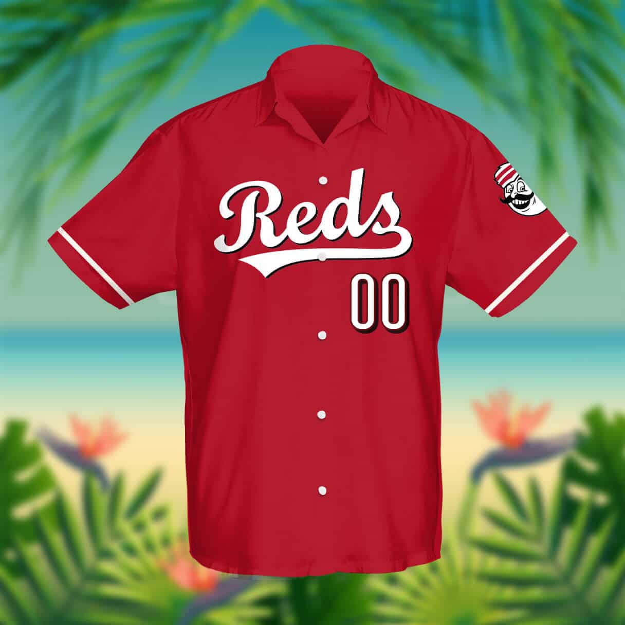 Custom Your Name Cincinnati Reds Hawaii Shirt DV93 - Image 2