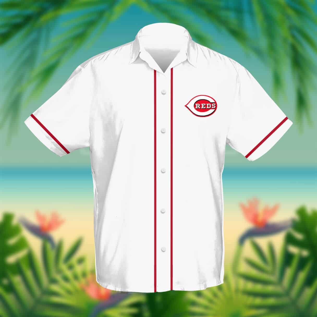 Custom Your Name Cincinnati Reds Hawaii Shirt FF39 - Image 2