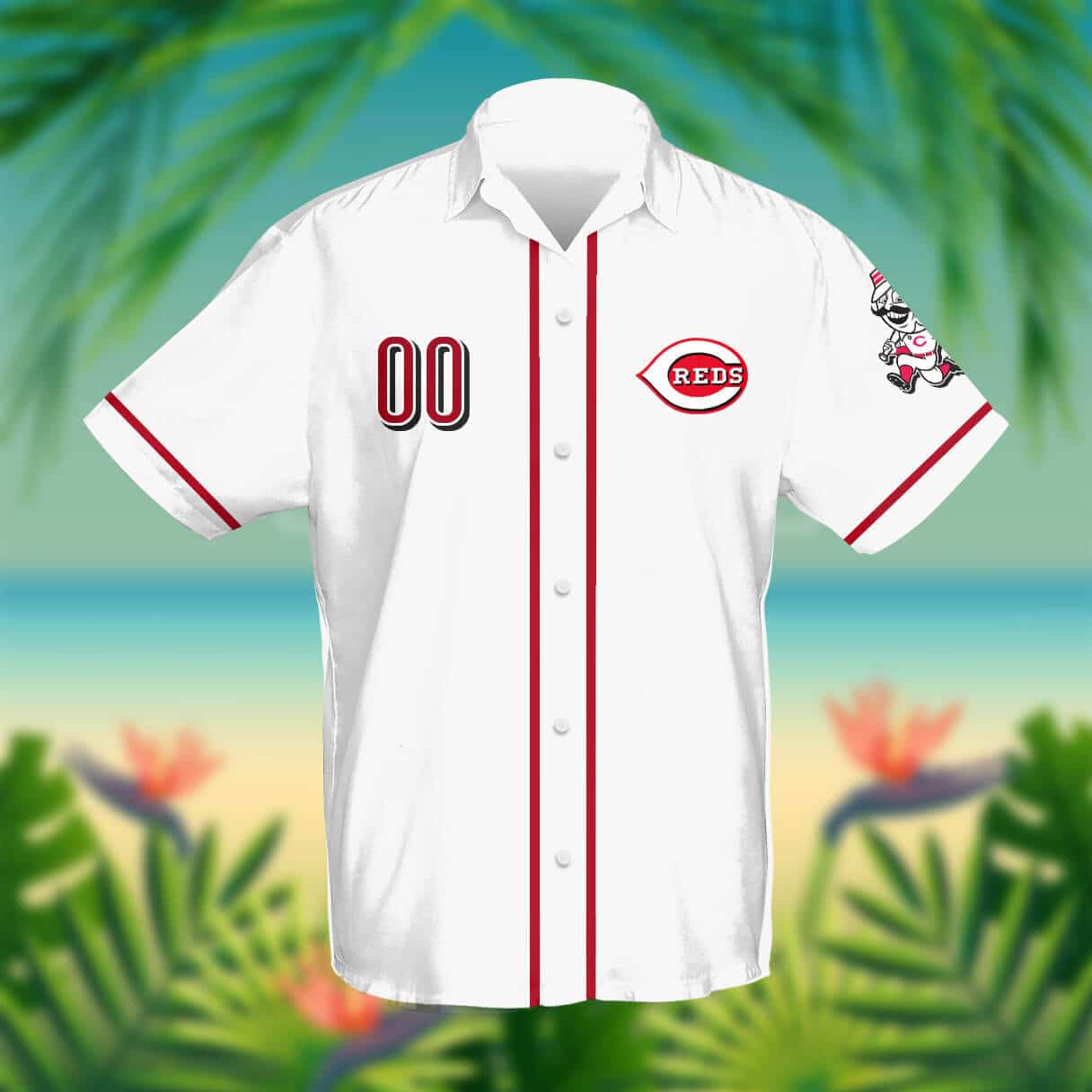 Custom Your Name Cincinnati Reds Hawaii Shirt DD93 - Image 2