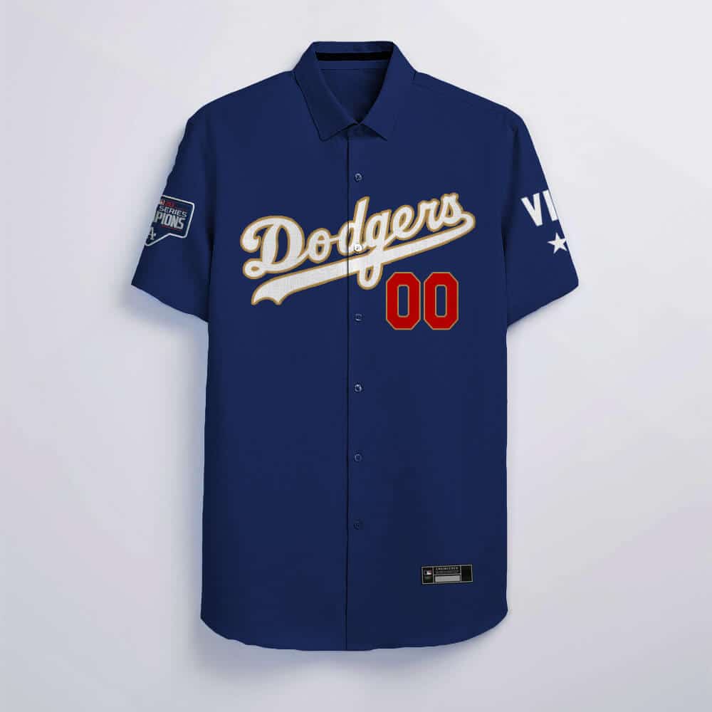 Custom Your Name Los Angeles Dodgers Hawaii Shirt AB44 - Image 2
