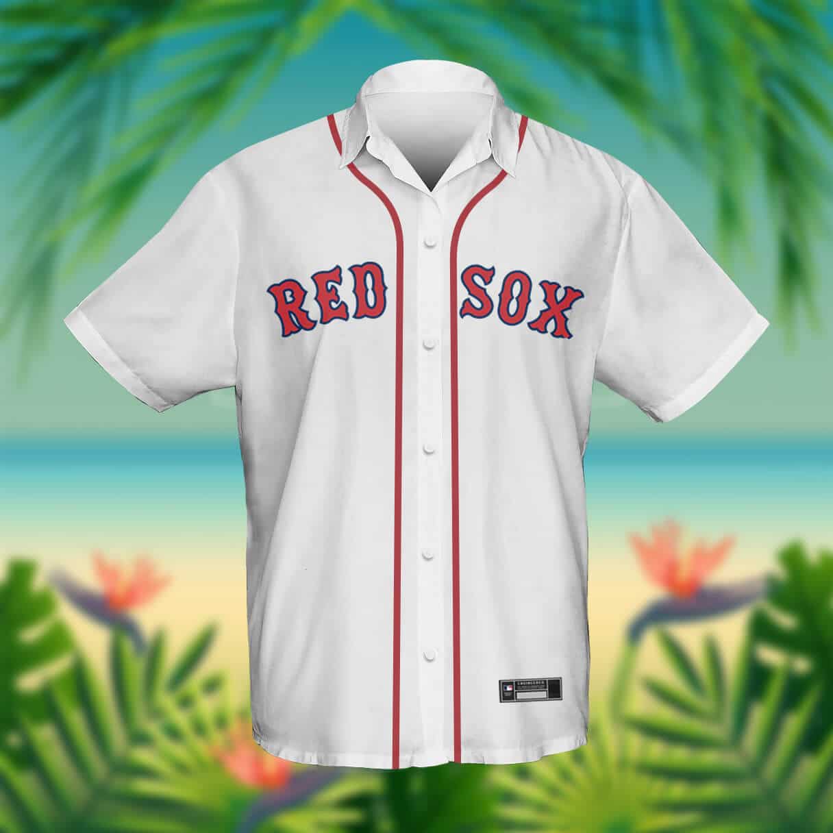 Custom Your Name Boston Red Sox Hawaii Shirt KW99 - Image 2