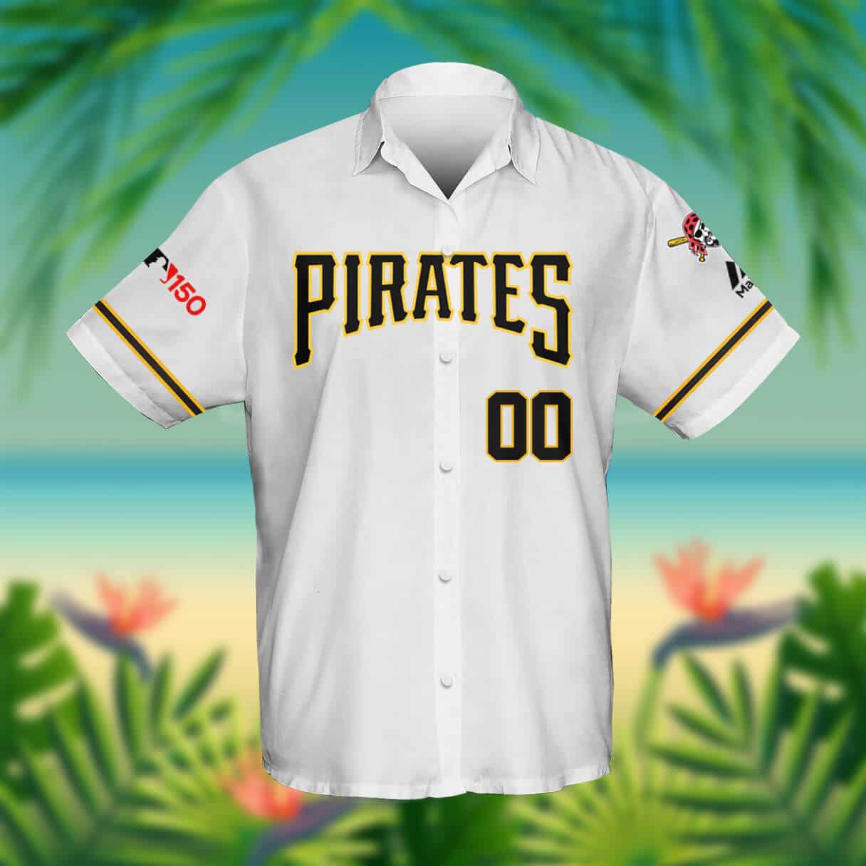 Custom Your Name Pittsburgh Pirates Hawaii Shirt FV38 - Image 2