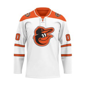 Custom Your Name Baltimore Orioles Hockey Jersey AB39