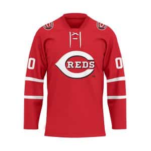 Custom Your Name Cincinnati Reds Hockey Jersey MN92