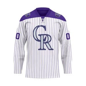Custom Your Name Colorado Rockies Hockey Jersey AG93