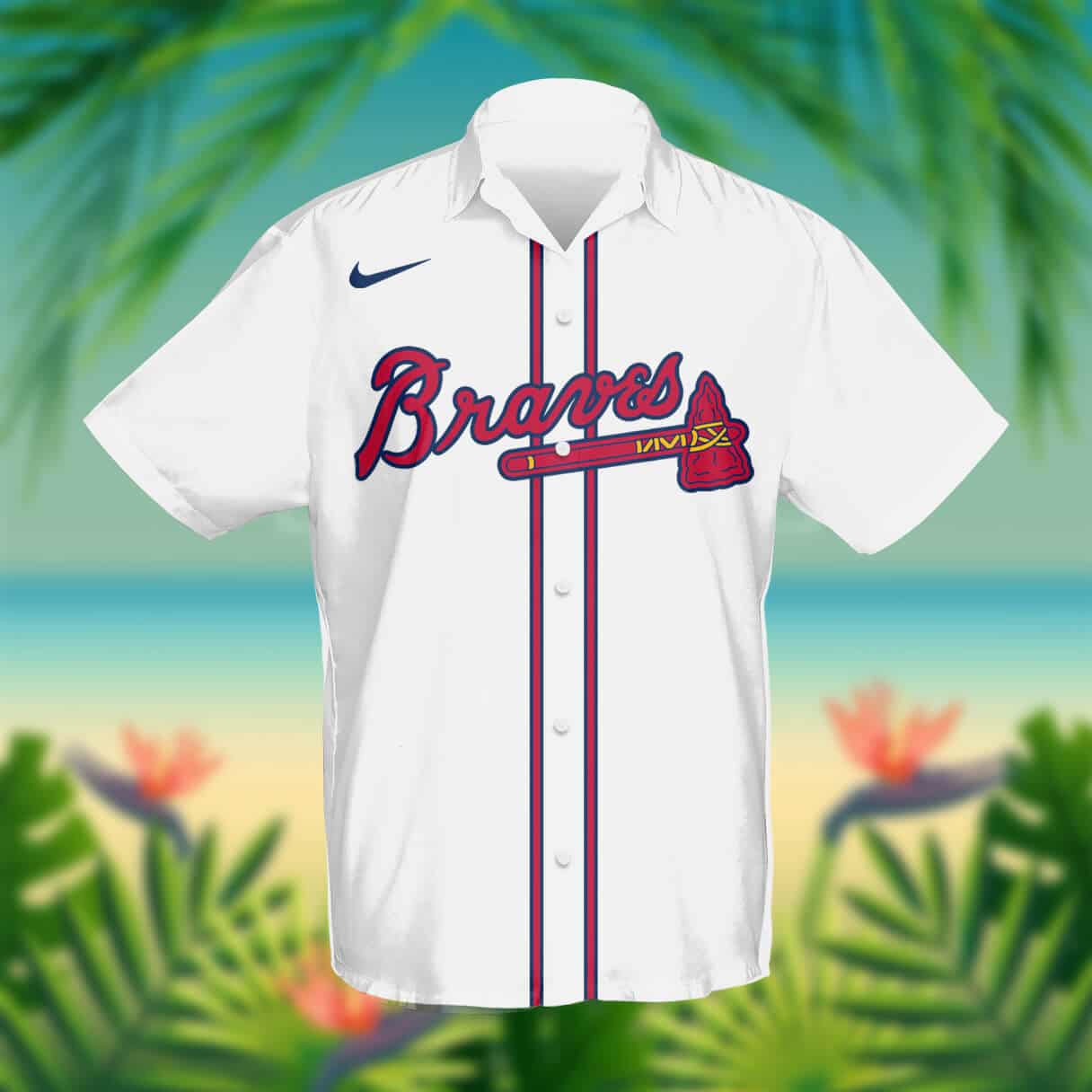 Custom Your Name Atlanta Braves Hawaii Shirt DV93 - Image 2