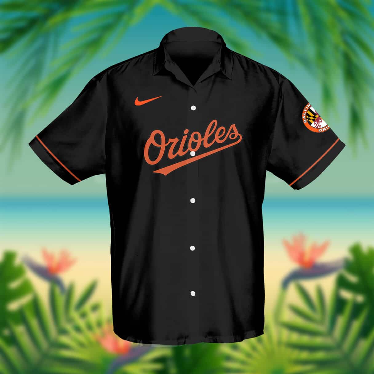 Custom Your Name Baltimore Orioles Hawaii Shirt RK29 - Image 2