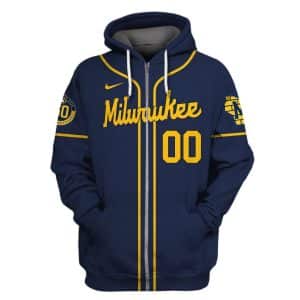 Clothes Custom Your Name Milwaukee Brewers Full Size (Youth & Adult) LS38