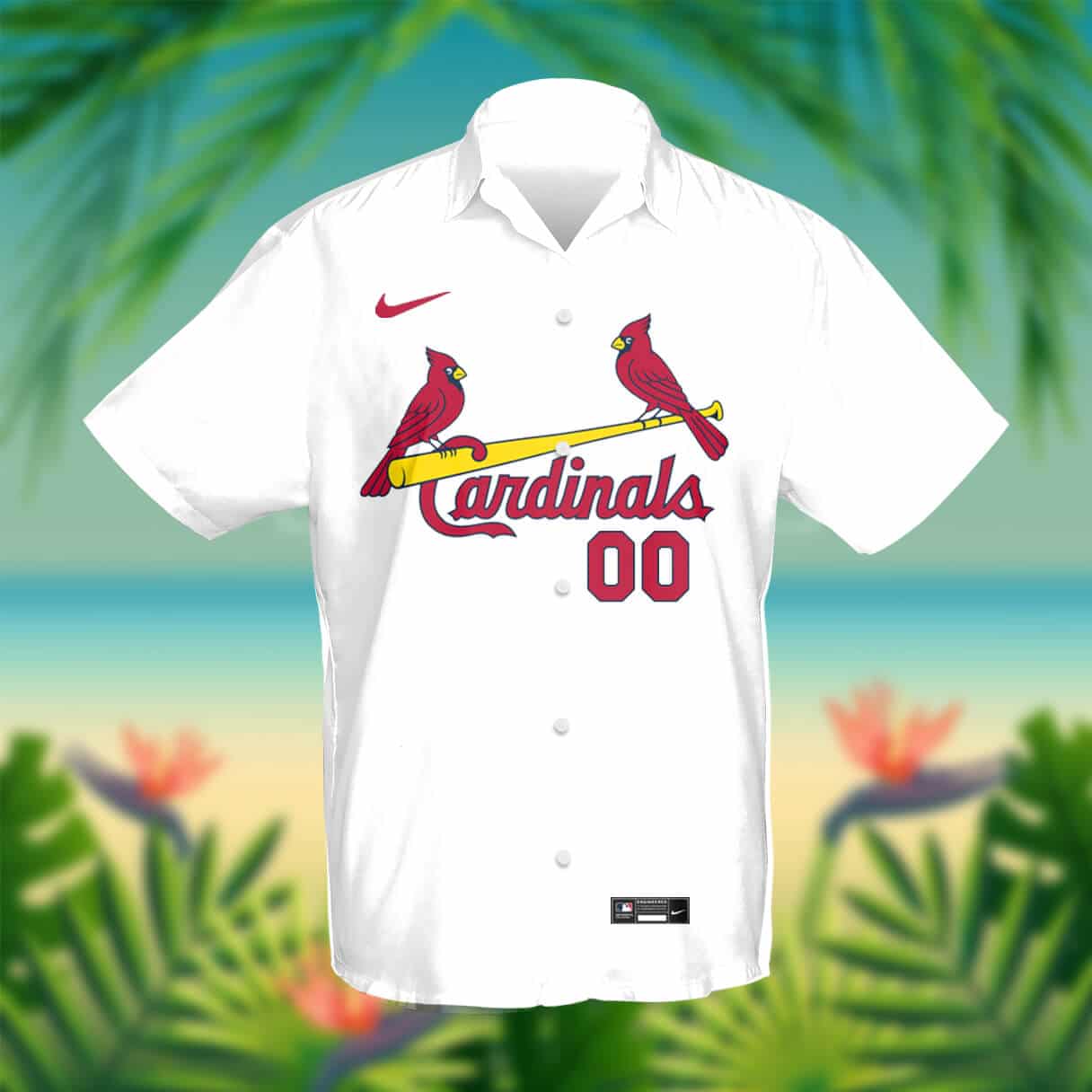 Custom Your Name St. Louis Cardinals Hawaii Shirt AV71 - Image 2