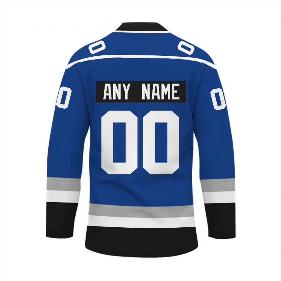 Custom Your Name Los Angeles Dodgers Hockey Jersey HM29 - Image 2