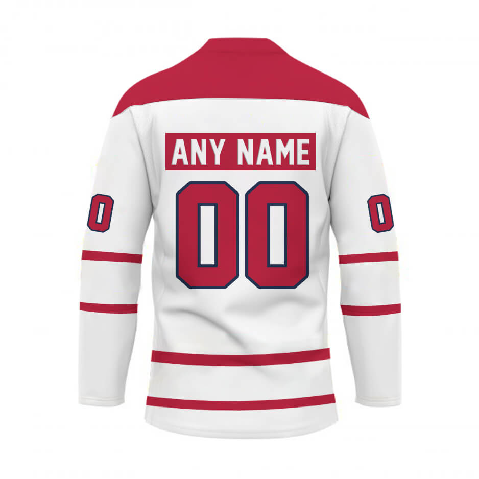 Custom Your Name Atlanta Braves Hockey Jersey HM28 - Image 2