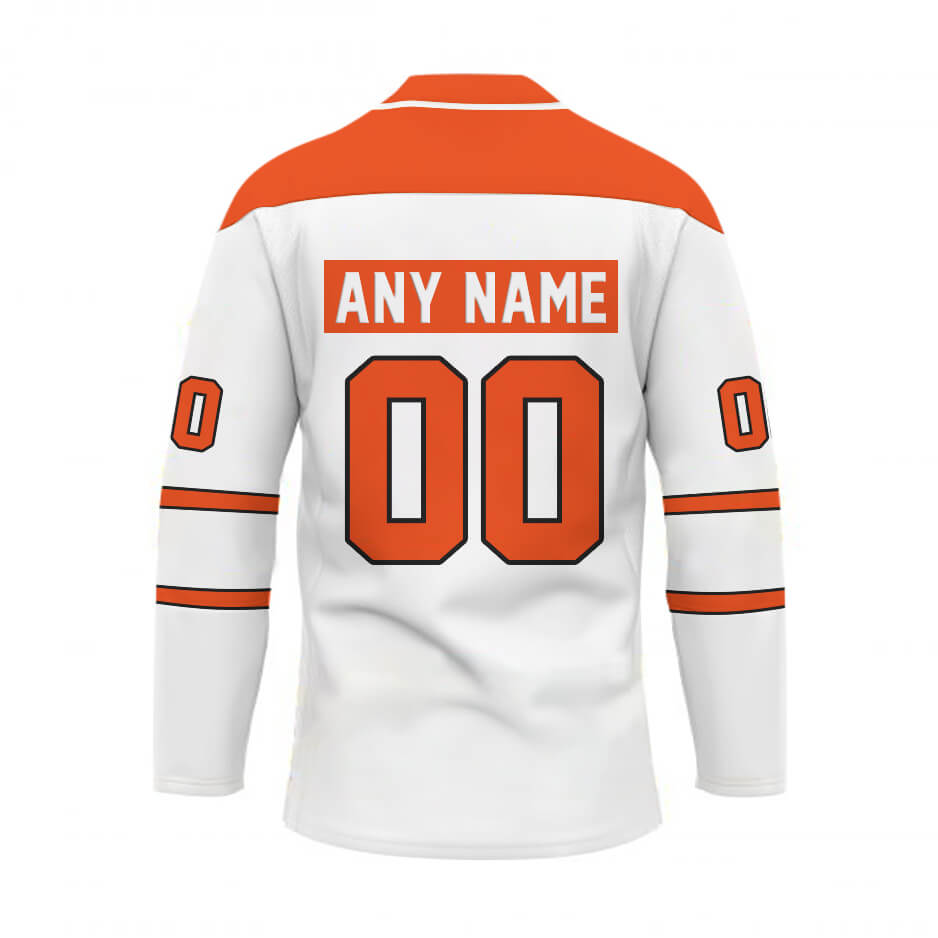 Custom Your Name Baltimore Orioles Hockey Jersey AB39 - Image 2