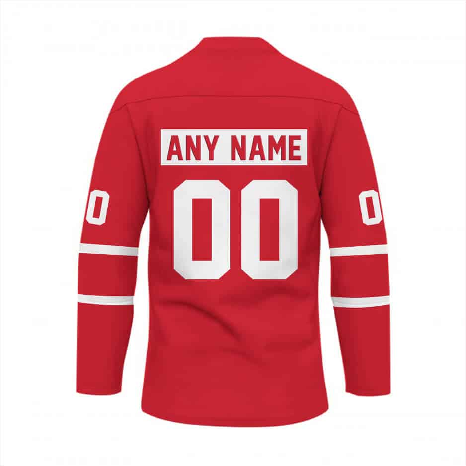 Custom Your Name Cincinnati Reds Hockey Jersey MN92 - Image 2
