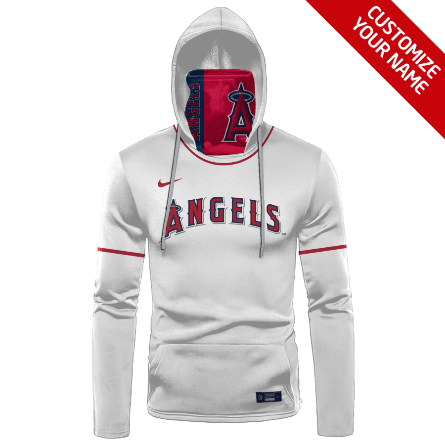 Custom Your Name Los Angeles Angels Hoodie Mask GF52 - Image 2