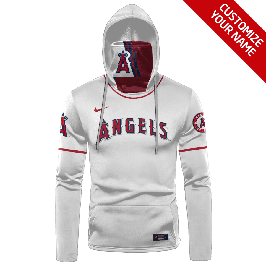 Custom Your Name Los Angeles Angels Hoodie Mask SV39 - Image 2