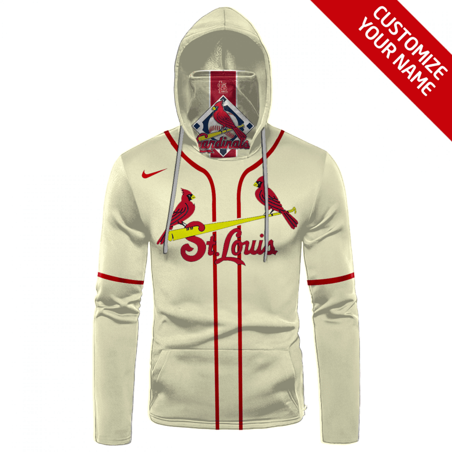 Custom Your Name St. Louis Cardinals Hoodie Mask RF93 - Image 2