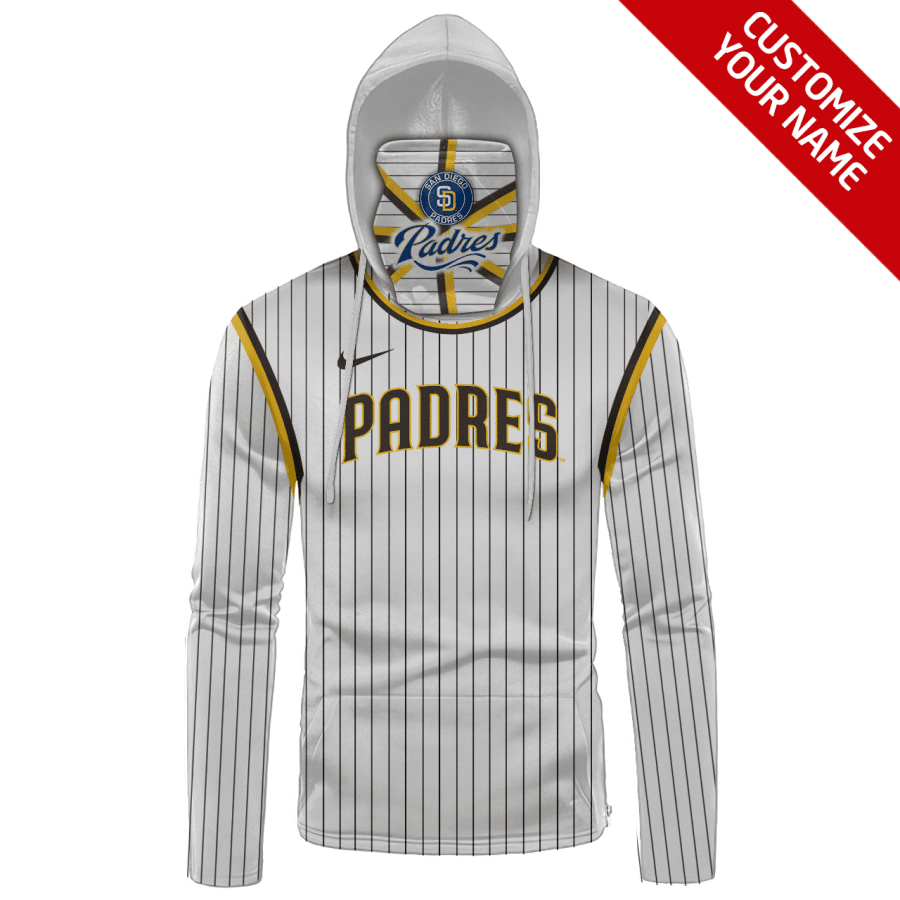 Custom Your Name San Diego Padres Hoodie Mask AD34 - Image 2