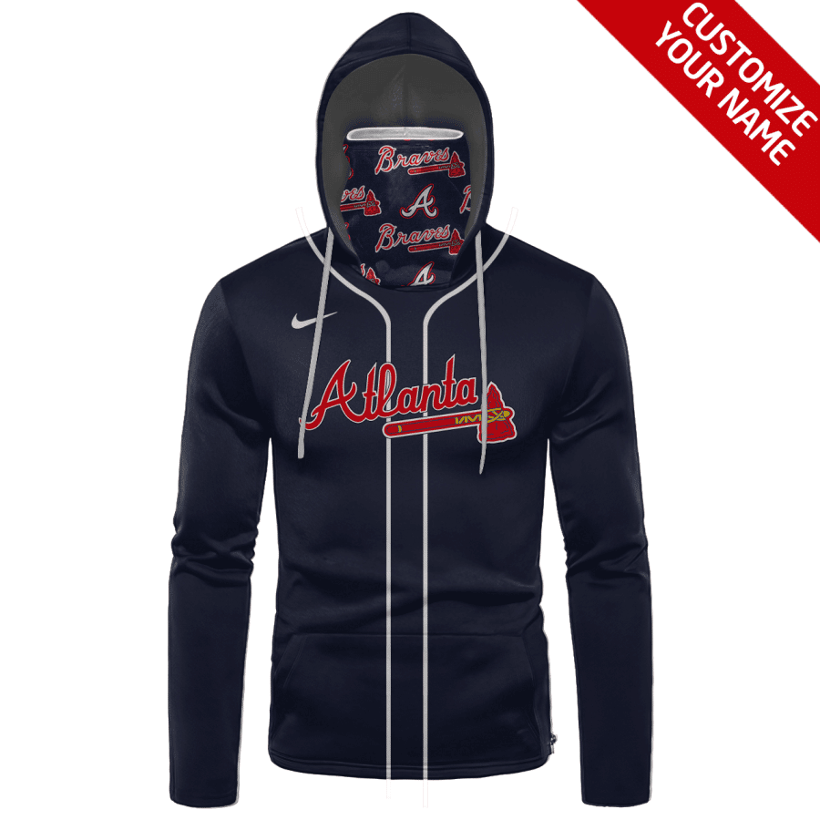 Custom Your Name Atlanta Braves Hoodie Mask YV39 - Image 2