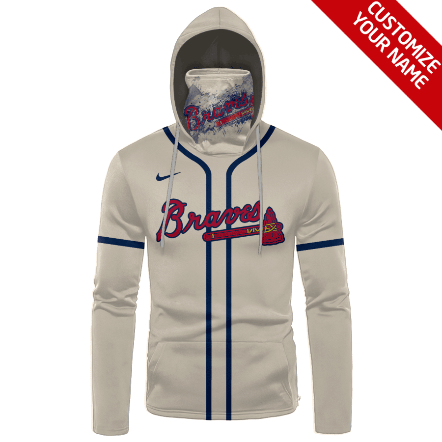 Custom Your Name Atlanta Braves Hoodie Mask YE38 - Image 2