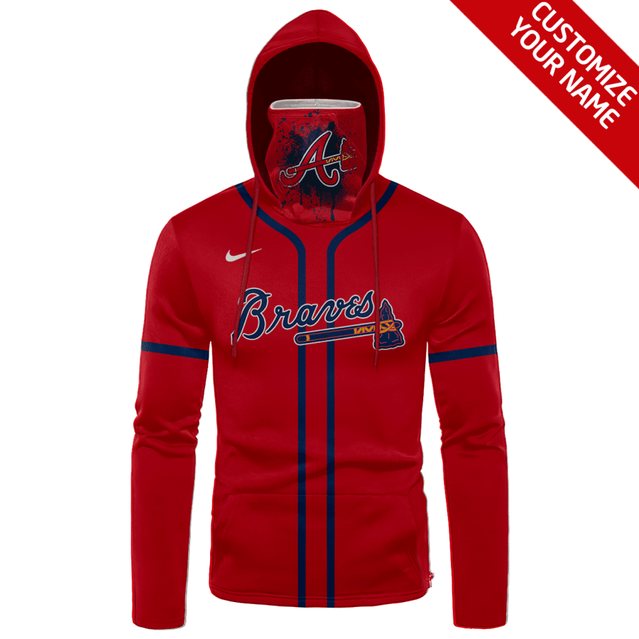 Custom Your Name Atlanta Braves Hoodie Mask TI27 - Image 2