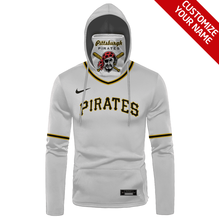 Custom Your Name Pittsburgh Pirates Hoodie Mask DH58 - Image 2