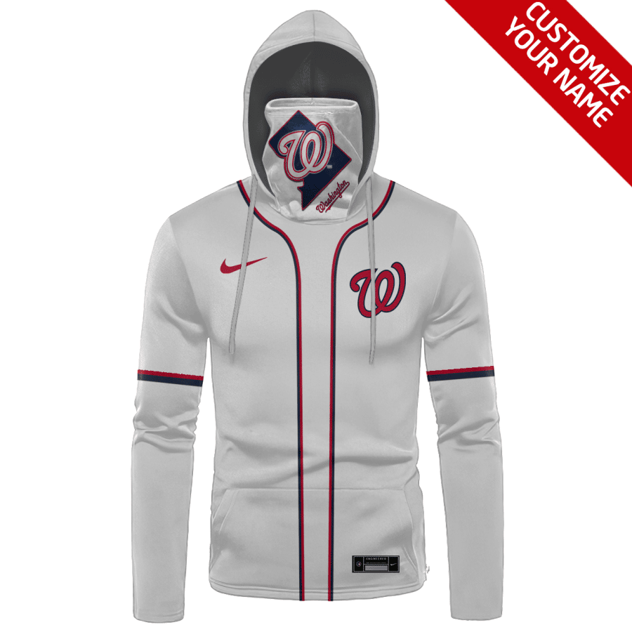 Custom Your Name Washington Nationals Hoodie Mask MS92 - Image 2