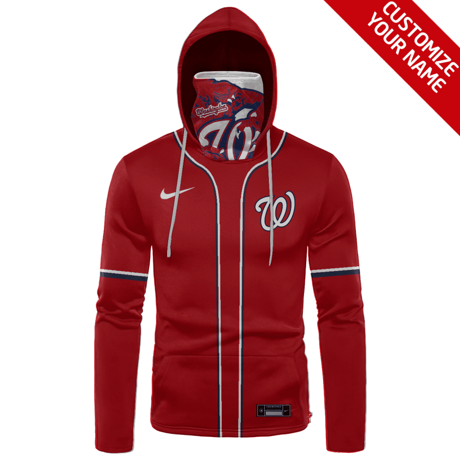 Custom Your Name Washington Nationals Hoodie Mask DF55 - Image 2
