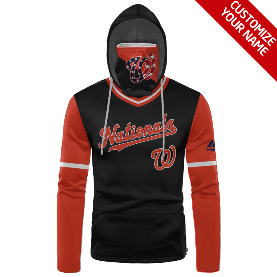 Custom Your Name Washington Nationals Hoodie Mask PD98 - Image 2