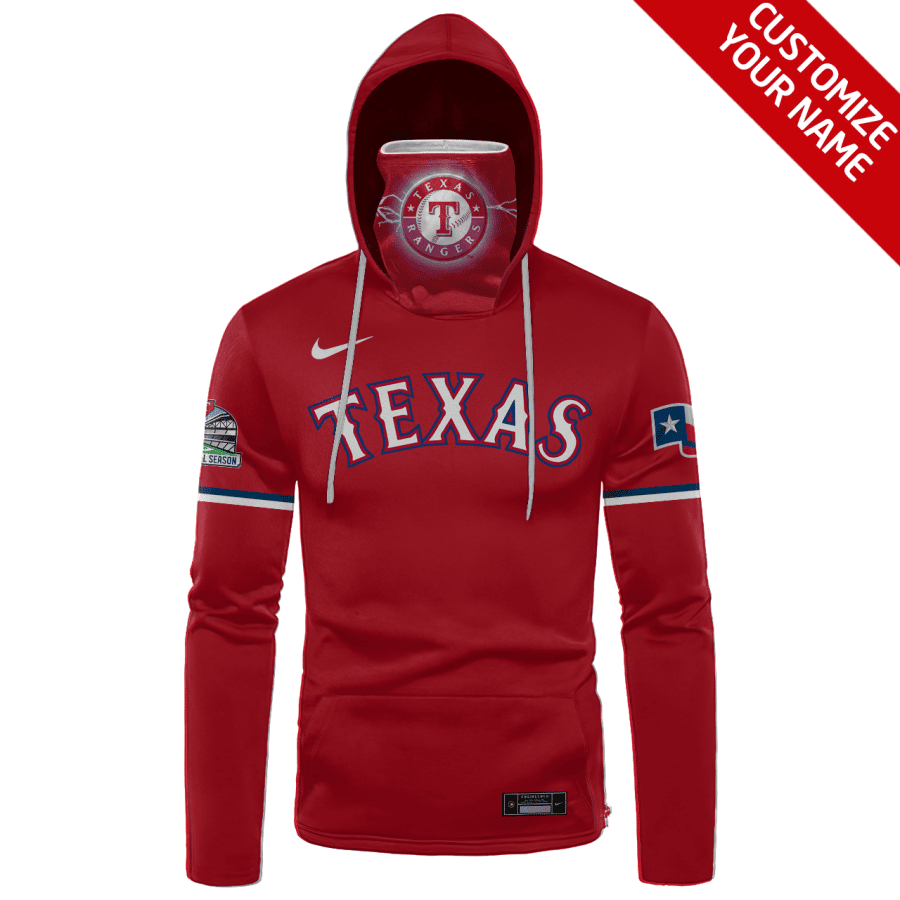 Custom Your Name Texas Rangers Hoodie Mask OE14 - Image 2