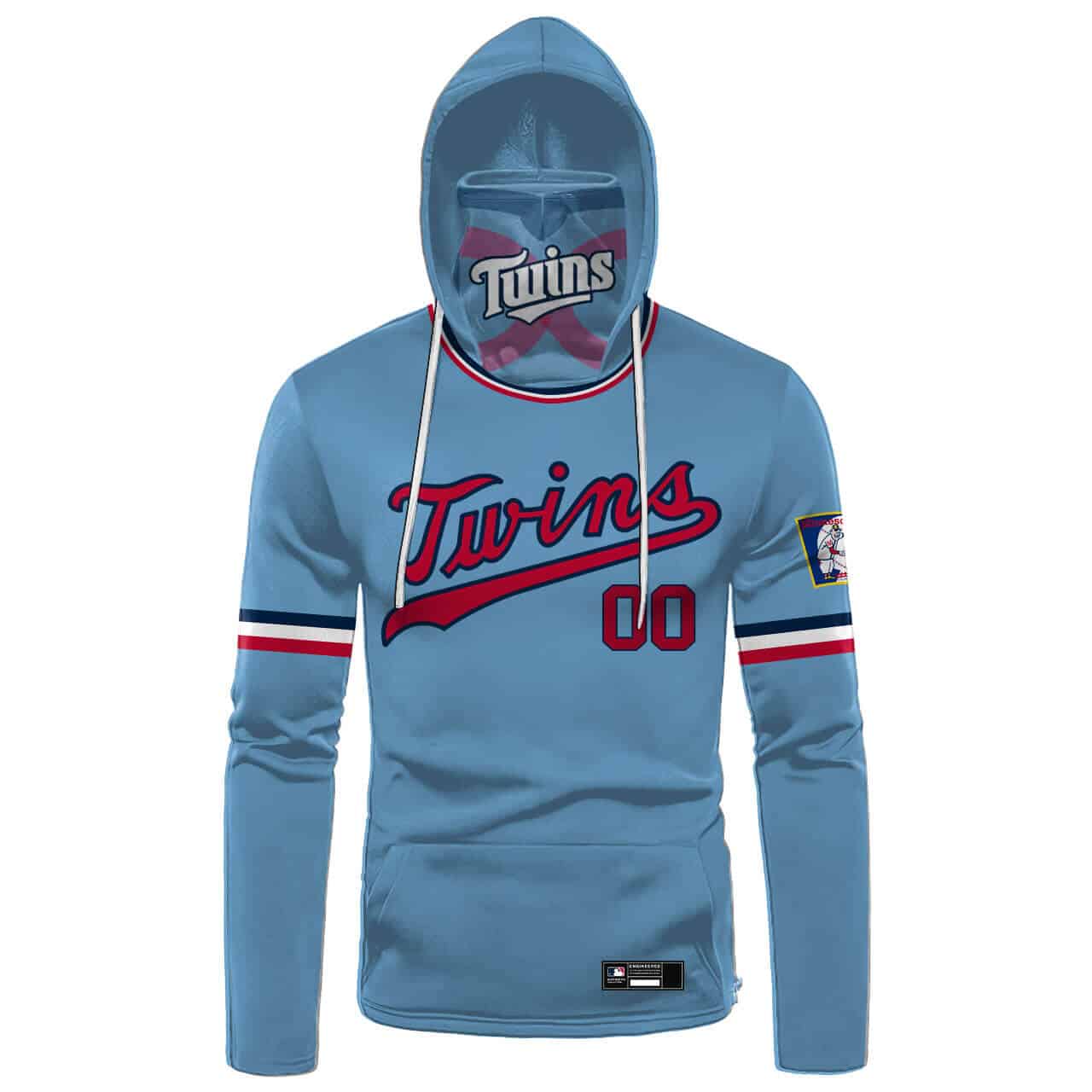 Custom Your Name Minnesota Twins Hoodie Mask NT32 - Image 2